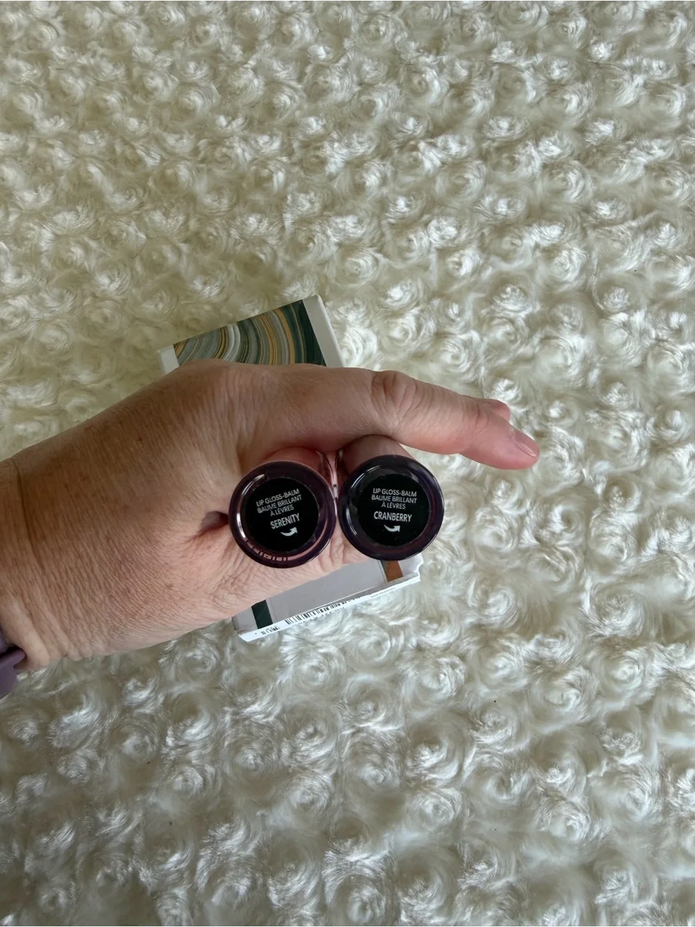 New bareMinerals Lip Gloss Duo - Serenity & Cranberry